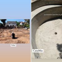 Así avanza la casa circular que el novio de Juana Viale construye para los dos