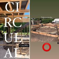 Así avanza la casa circular que el novio de Juana Viale construye para los dos