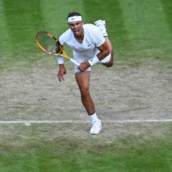 Rafael Nadal de España en el All England Tennis Club en Wimbledon, al suroeste de Londres. SEBASTIEN BOZON / AFP. | Foto:AFP