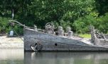 Emerge completo un barco hundido en la Segunda Guerra Mundial hace 80 años