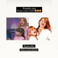 Bienvenidos a bordo: Wanda Nara quedó impactada cuando vio a las dobles de sus hijas