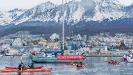 La protesta tuvo lugar a un año de la sanción de la Ley 1.355.