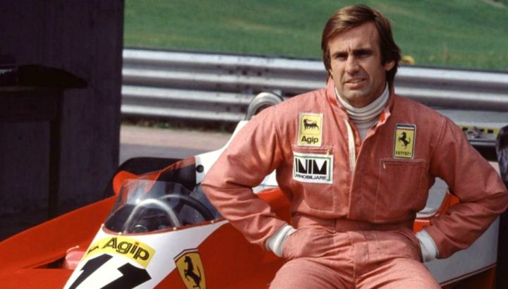 Carlos Alberto Reutemann, en su época como piloto de Scudería Ferrari.