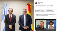 Alberto Fernández y Pablo Iglesias, ex líder de Podemos