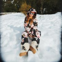 El look floral de la China Suárez en su paso por Bariloche junto a Rusherking