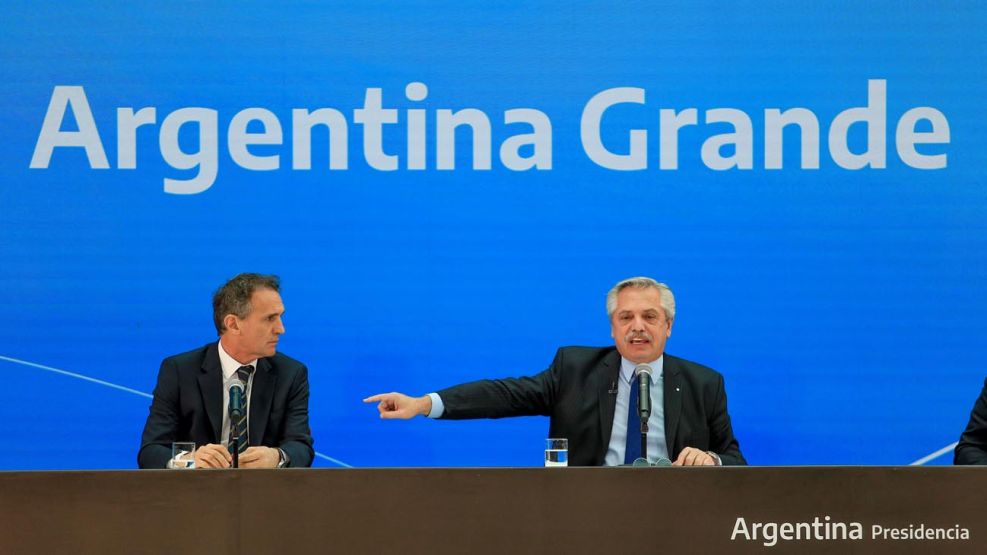 Alberto Fernández encabeza, junto a Juan Manzur y el ministro Gabriel Katopodis, Argentina GRANDE 20220718