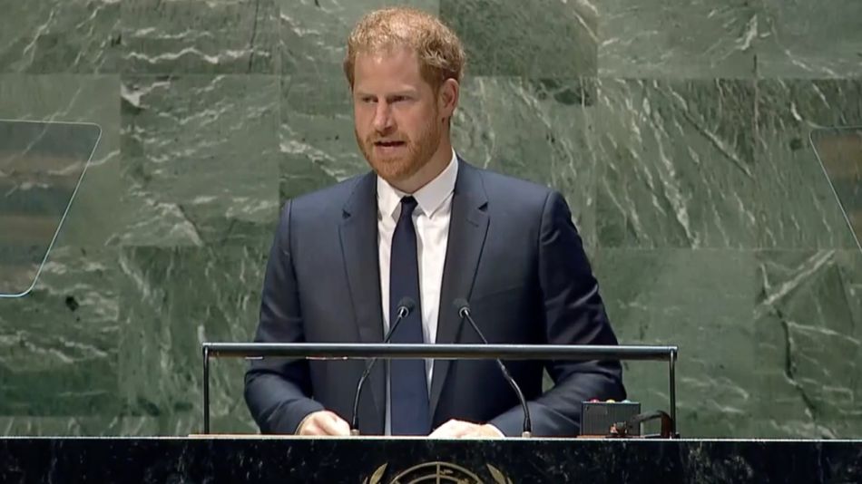 El príncipe Harry viajó a Nueva York y recordó a Lady Di en un discurso de la ONU 