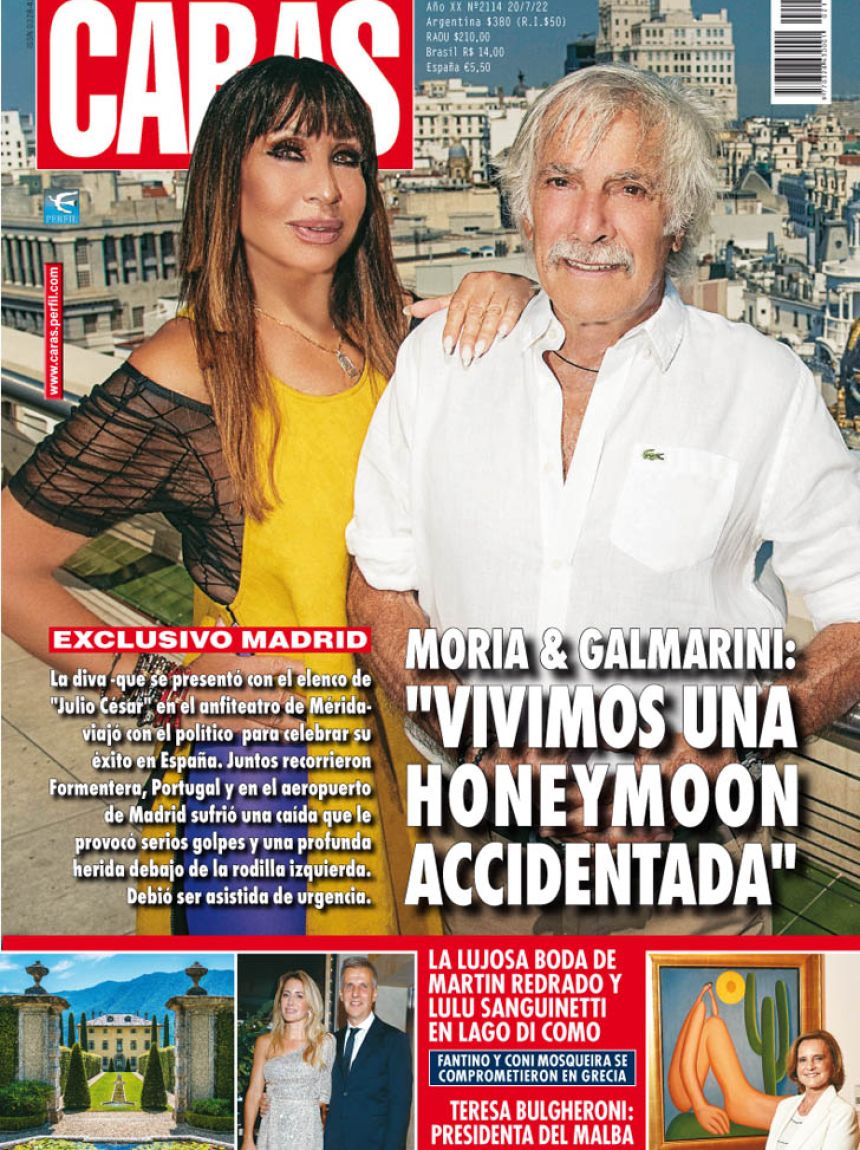 Moria Casán y Pato Galmarini: "Vivimo una honeymoon accidentada"