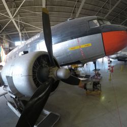 El Montañés, C-47 TA-05 de la Fuerza Aérea Argentina se exhibe en el Museo Nacional de Aeronáutica de Morón.
