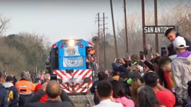 Hace 30 años que el tren no llegaba a San Antonio de Areco.