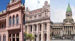 Casa rosada, palacio de tribunales y el congreso 20220722