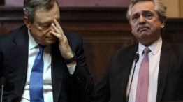 Draghi y Alberto Fernández