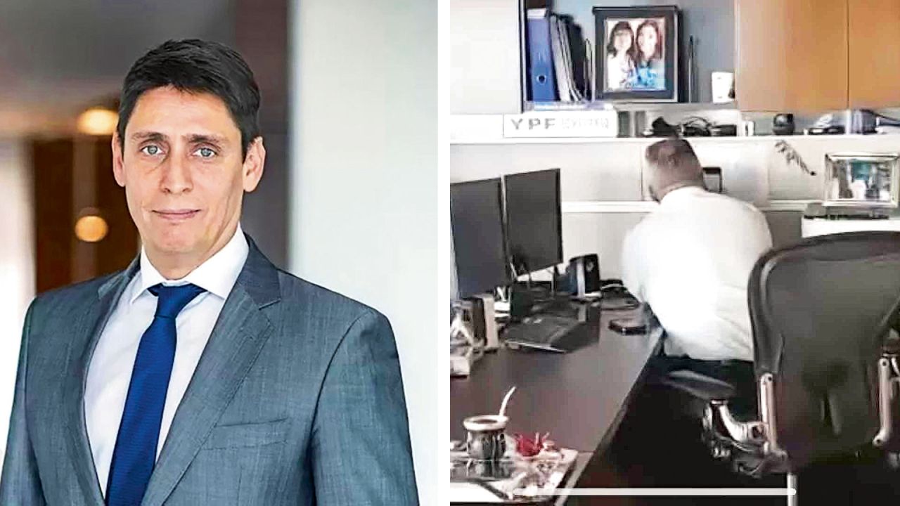 Sergio Affronti, el saliente CEO de YPF que tuvo un cortocircuito con el Presidente Pablo González por un caso de espionaje. | Foto:Cedoc.