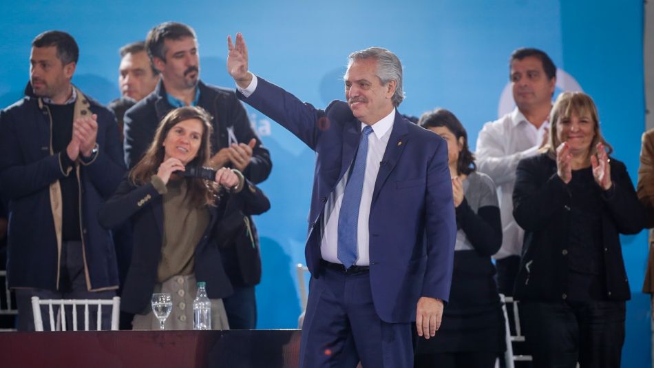 Alberto Fernández en Chapadmalal