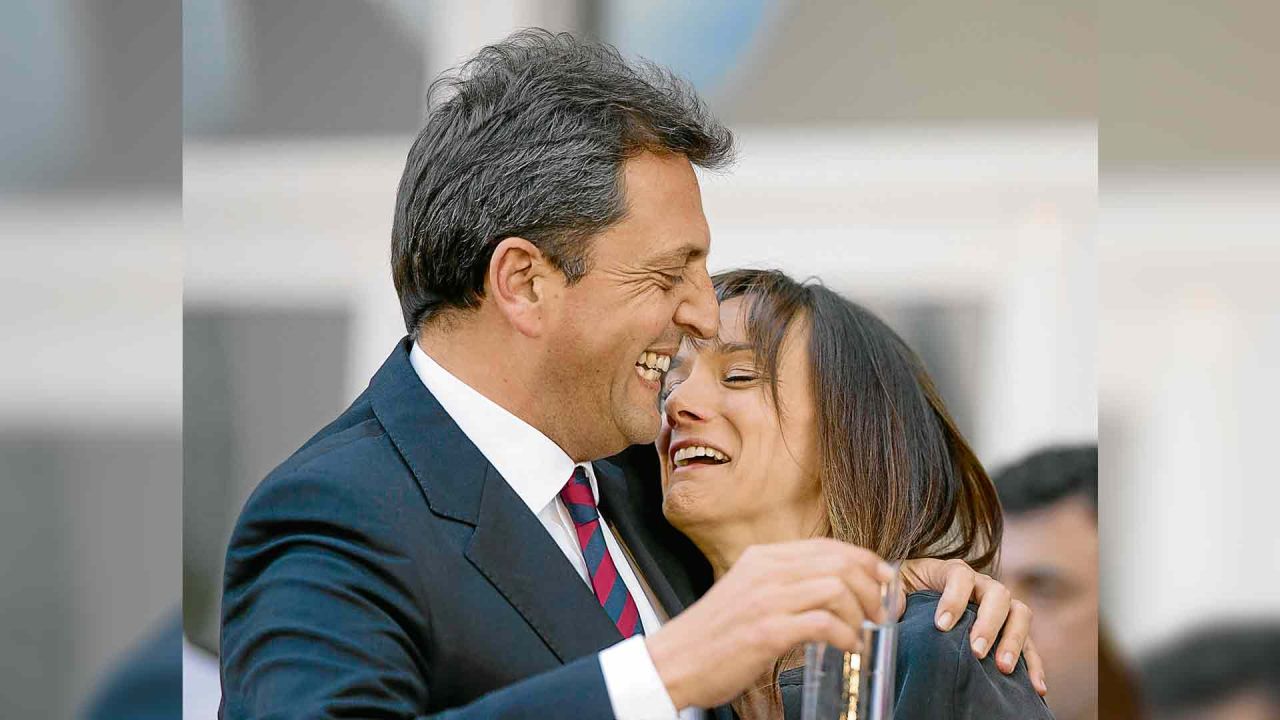 Sergio Massa y Malena Galmarini. | Foto:Cedoc.