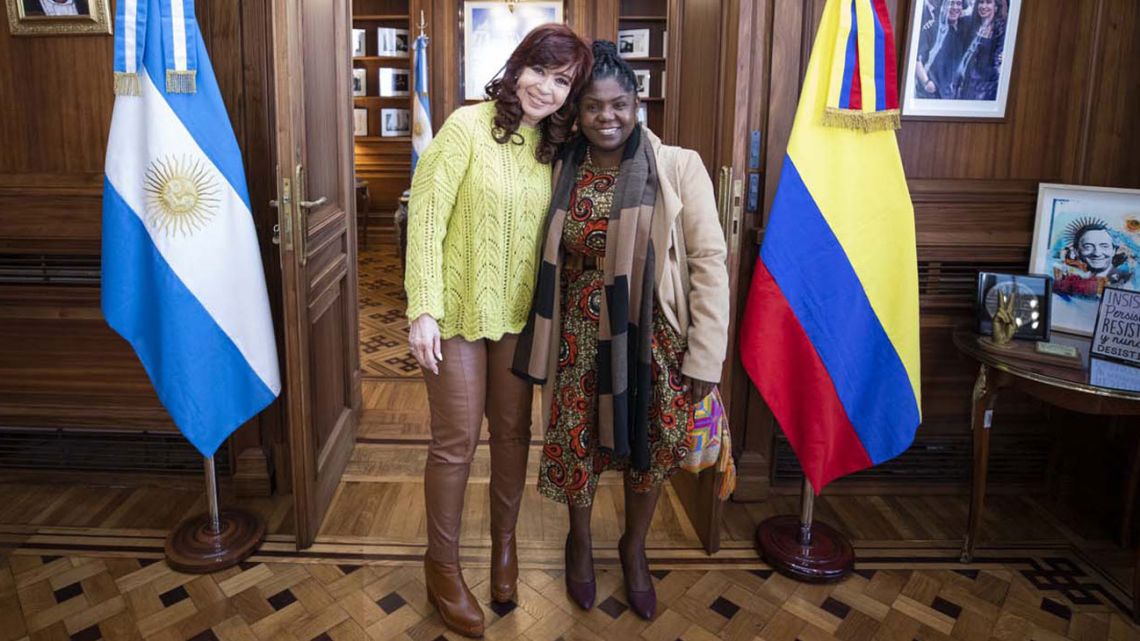 Avec un ordre du jour différent, CFK a reçu le vice-président de la Colombie