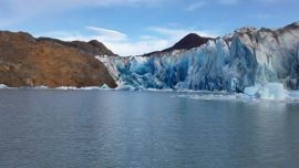 El lago Viedma se encuentra en el sur de la Patagonia.