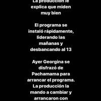 En LAM revelaron el enojo de Georgina Barbarossa con la producción de su programa