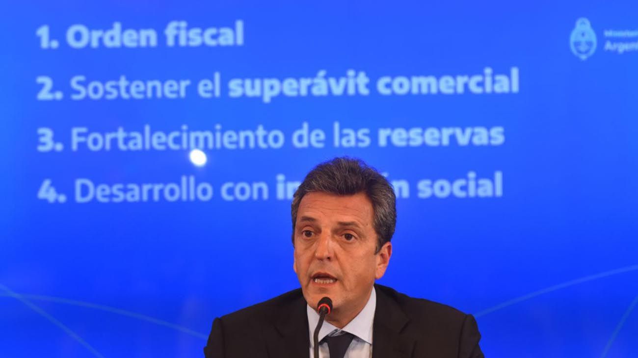 MIN. ECONOMÍA: VIVO - Anuncio de medidas del ministro de Economía, Sergio Massa.