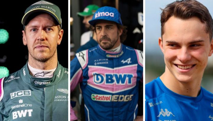 Vettel, Alonso y Piastri. Los protagonistas de la "Silly seasson" de la Fórmula 1 2022.