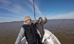 Pejerreyes en aguas movidas