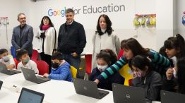 Jorge Macri en la primera "escuela Google" del país. 20220805
