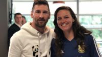 Flor Bonsegundo y Messi 