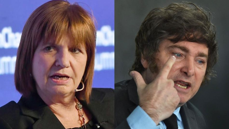 Patricia Bullrich y Javier Milei 20220809