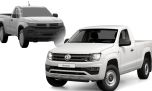 La nueva Vokswagen Amarok tendrá versiones con cabina simple