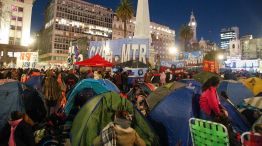 Acampe en Plaza de Mayo 20220810