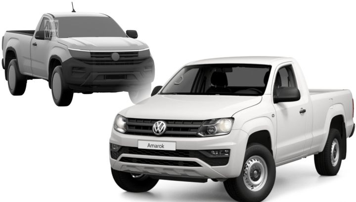 La nueva Vokswagen Amarok tendrá versiones con cabina simple