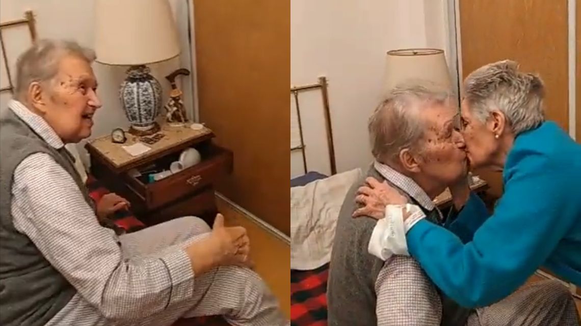 El Emotivo Reencuentro De Dos Abuelos De 89 Y 90 Años Que Llevan 65 De Casados Perfil