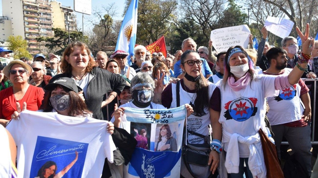 Las postales que dejó el acto kirchnerista en Parque Centenario.