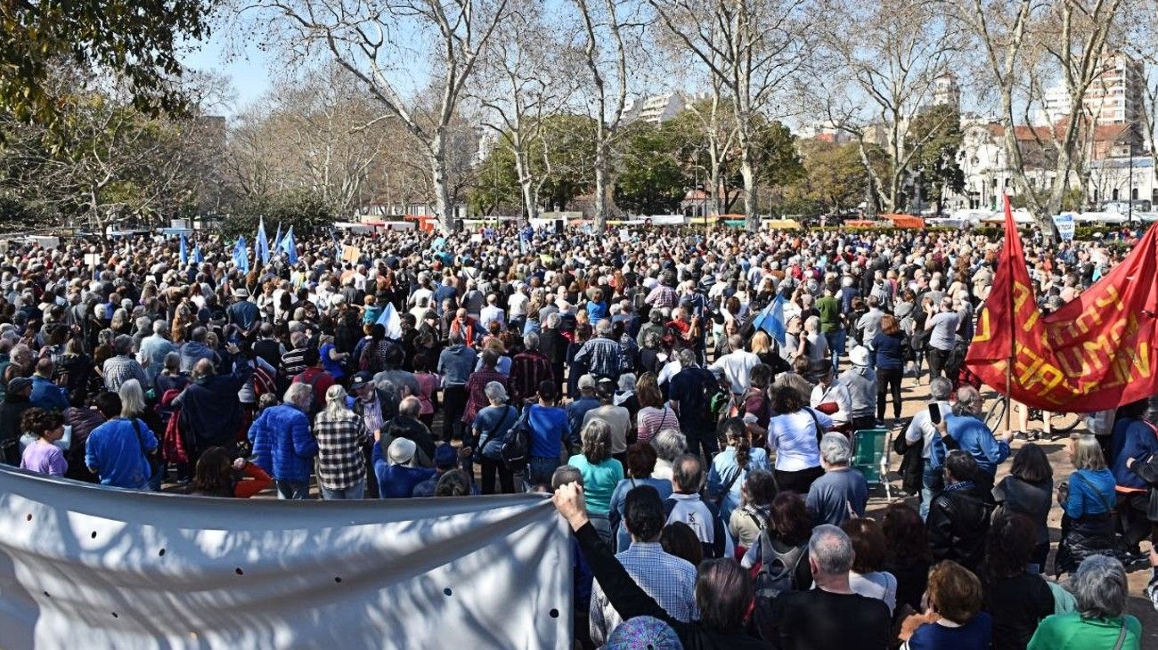 Las postales que dejó el acto kirchnerista en Parque Centenario.