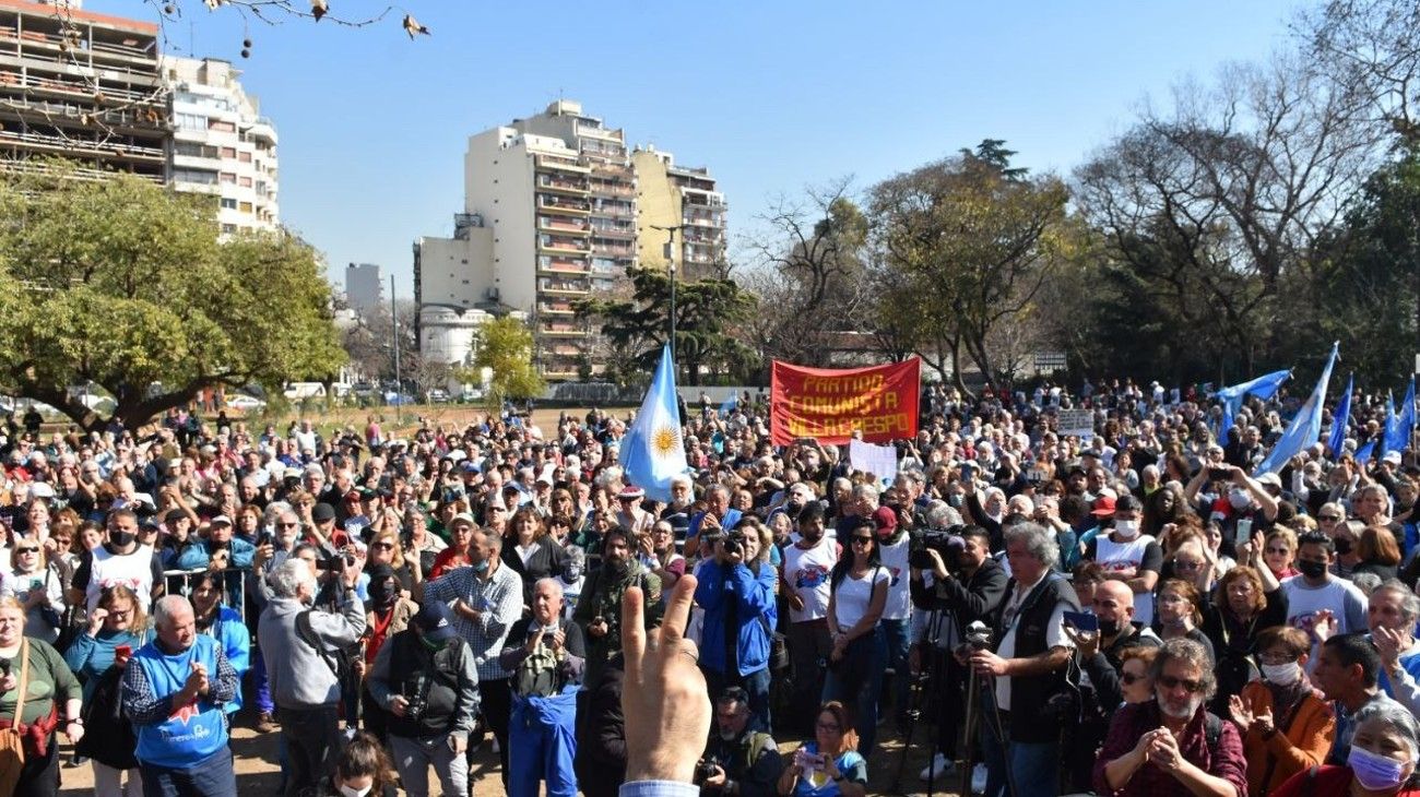 Las postales que dejó el acto kirchnerista en Parque Centenario.