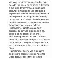 Piñón Fijo, en medio del escándalo: el fuerte descargo de su hija