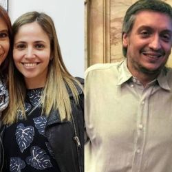 Uhrig con Cristina y Máximo Kirchner. | Foto:Instagram