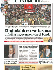 La tapa del Diario PERFIL de este sábado 20 de agosto de 2022