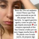 Cinthia Fernández dio a conocer los motivos por los que debió internar a su hija menor