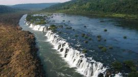 El descenso del agua permitió reabrir el parque.
