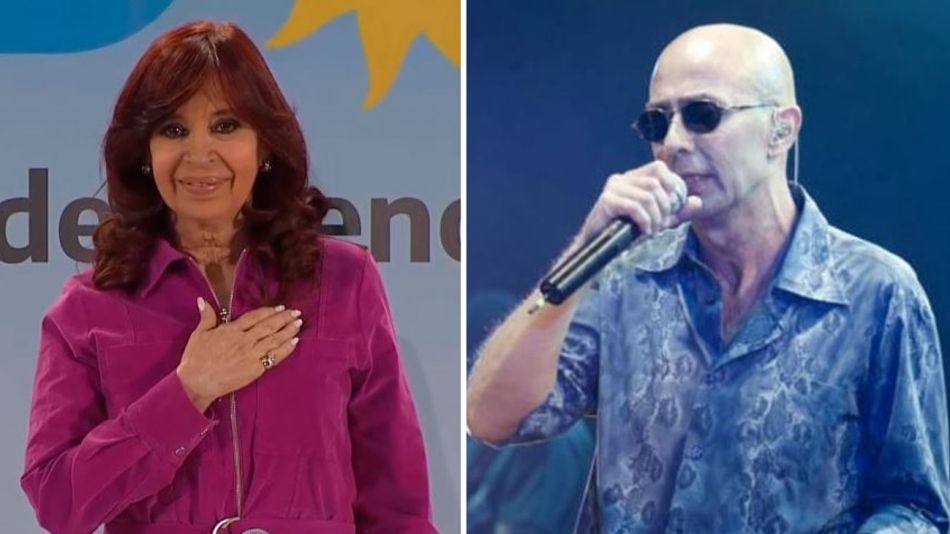 Cristina Kirchner y Carlos Indio Solari