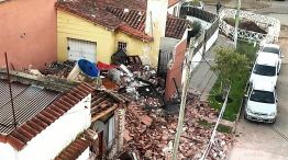 explosión y derrumbe de una casa en San Miguel 20220824