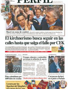 La tapa del Diario PERFIL de este sábado 27 de agosto de 2022