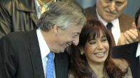 Sonrisas. Néstor y Cristina Kirchner, en la exitosa primera gestión K.