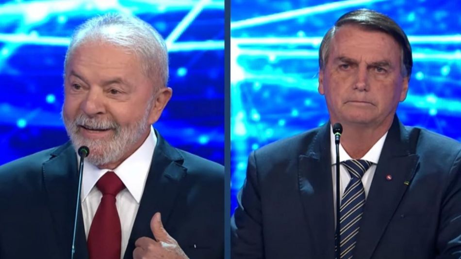 Primer debate entre Lula y Bolsonaro en Brasil