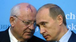 Vladimir Putin y el último presidente de la URSS Mijaíl Gorbachov 20220830