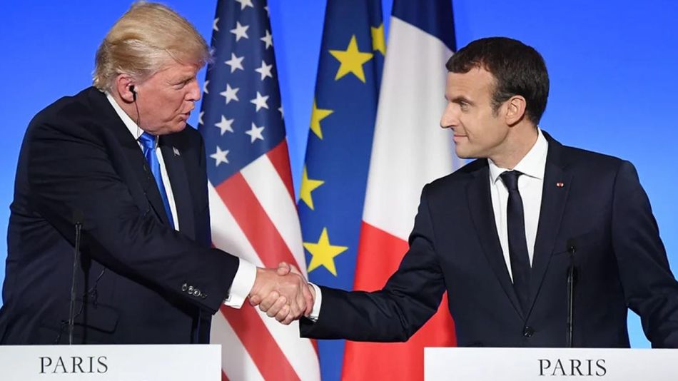 Emmanuel Macron y Donald Trump 20220830