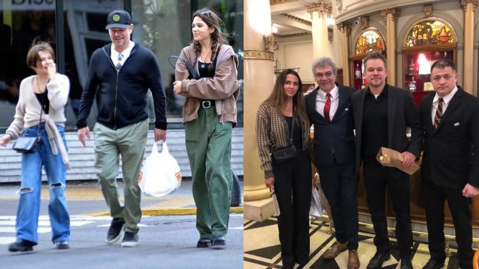 A lo Robert De Niro, Matt Damon disfruta de Buenos Aires