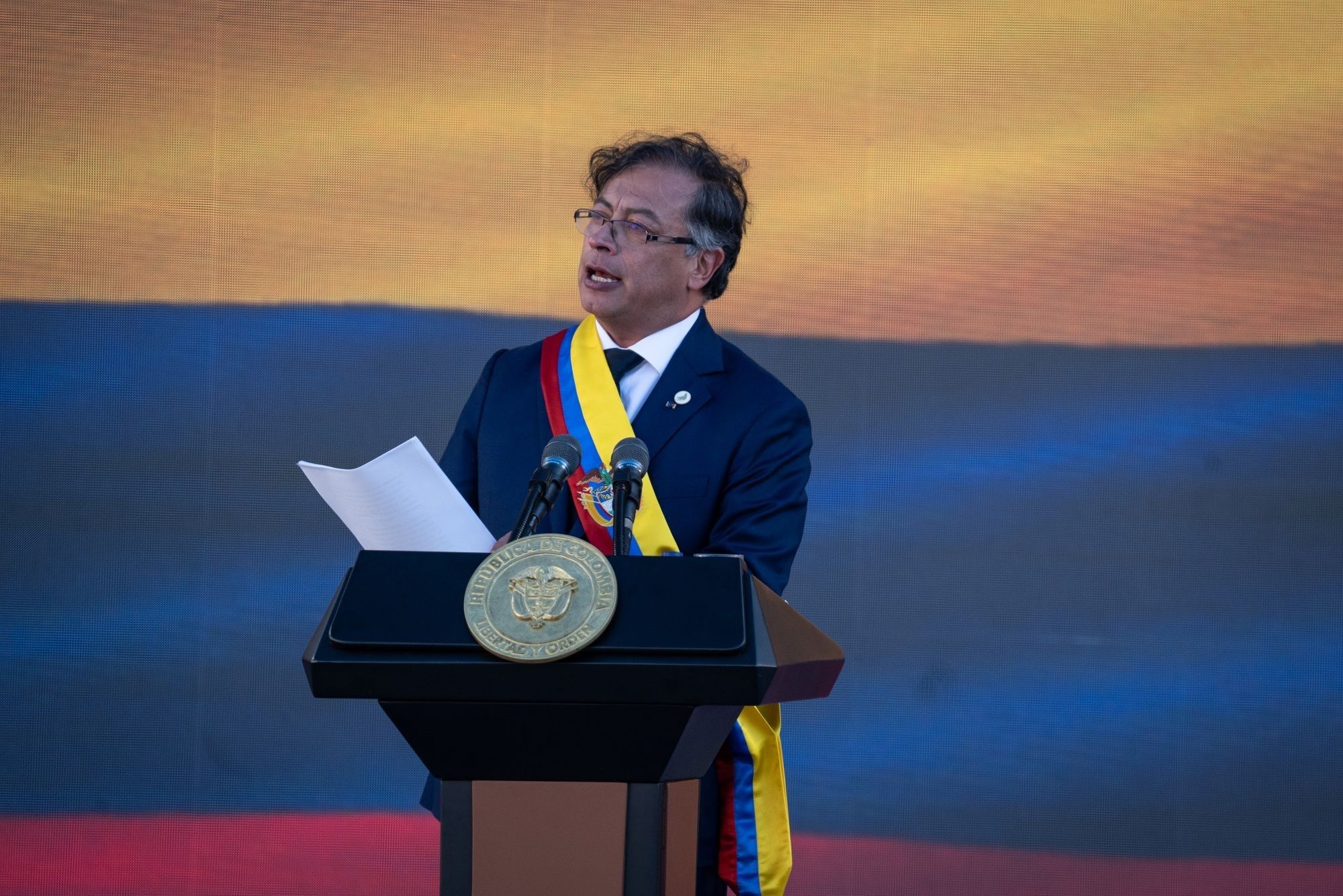 Gustavo Petro Is Sworn In As Colombia's President