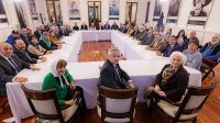 La reunión que encabezó el presidente Alberto Fernández en Casa Rosada, para repudiar el ataque a Cristina Kirchner.